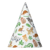 ジャングルサファリアニマルズ子供の誕生日 パーティーハット (左)