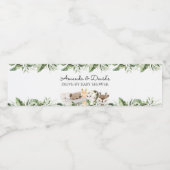 ジャングルサファリアニマルニュートラルドライブバイベビーシャワー ペットボトルラベル (シングルラベル)