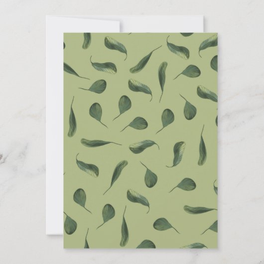 ジャングルサファリアニマルベビーシャワー招待状ポストカ 招待状 (裏面)