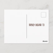 ジャングルサファリアニマルベビーシャワー招待状 ポストカード (裏面)