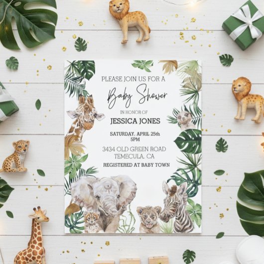 ジャングルサファリアフリカの赤ちゃん動物熱帯予算