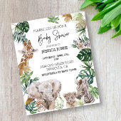 ジャングルサファリアフリカの赤ちゃん動物熱帯予算