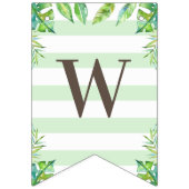 ジャングルサファリウェルカム男の赤ちゃんシャワーライオンキリン バンティングフラッグ (第3の旗)