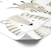 ジャングルサファリエイプリズベビー誕生日キャンディバー ポスター (角)