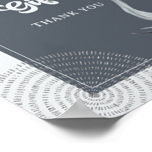 ジャングルサファリエレファントベビシャワーカード&ギフト ポスター (角)