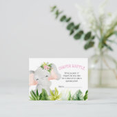 ジャングルサファリオムツエレファントラッフル エンクロージャーカード (スタンド正面)