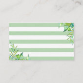 ジャングルサファリオムツラッフルチケットベビーシャワーボーイ エンクロージャーカード (裏面)