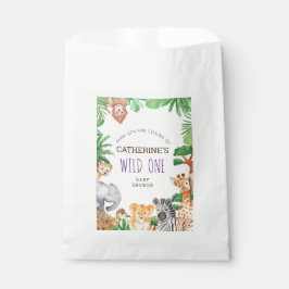 ジャングルサファリカラフルアニマルベビーシャワー フェイバーバッグ