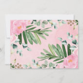 ジャングルサファリガーリーー野生動物サンキューカード 招待状 (裏面)