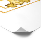 ジャングルサファリキリン赤ちゃんシャワーへようこそ ポスター (角)