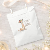 ジャングルサファリキリン赤ちゃんシャワー フェイバーバッグ (クリップ留めされた状態)