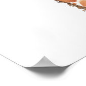 ジャングルサファリキレーフブルーベビーシャワーウェルカム ポスター (角)