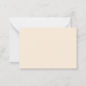 ジャングルサファリキレーフベビーシャワー招待状 ノートカード (裏面)