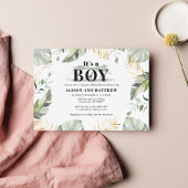 ジャングルサファリキレーフボーイベビーシャワー ノートカード