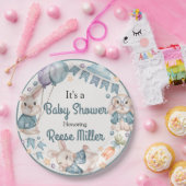 ジャングルサファリグリーンリーベビーシャワーパーティー ペーパープレート (パーティー)