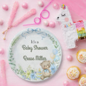 ジャングルサファリグリーンリーベビーシャワーパーティー ペーパープレート (パーティー)