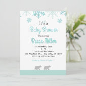 ジャングルサファリグリーンリーベビーシャワーパーティー 招待状 (スタンド正面)