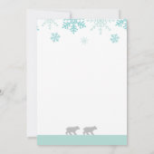 ジャングルサファリグリーンリーベビーシャワーパーティー 招待状 (裏面)