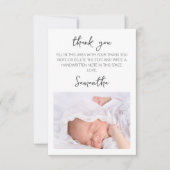 ジャングルサファリゼブラフローラベビーシャワー サンキューカード (正面)