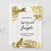 ジャングルサファリチータ金ゴールドバチェロレッテの日程 招待状 (正面)