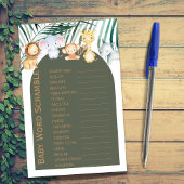 ジャングルサファリテーマベビー単語スクランブルゲーム