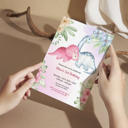 ジャングルサファリテーマ誕生日 招待状