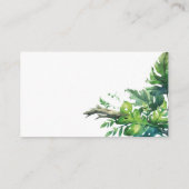 ジャングルサファリトロピカルベビーシャワーおむつラッフル エンクロージャーカード (裏面)