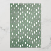 ジャングルサファリパーティーアニマルワイルドワン誕生日 箔招待状 (裏面)