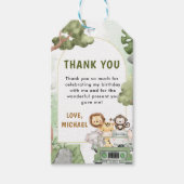 ジャングルサファリパーティー動物1日 ギフトタグ (正面)