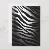 ジャングルサファリパーティー野生動物の子供 招待状 (裏面)