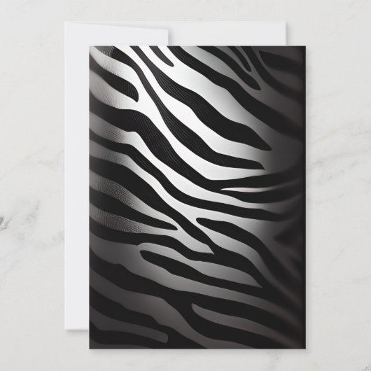 ジャングルサファリパーティー野生動物の子供 招待状 (裏面)