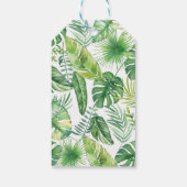 ジャングルサファリベイビーシャワーありがとうメッセージカード ギフトタグ (裏面)