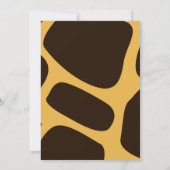 ジャングルサファリベイビーシャワーおお坊ちゃんかわいい 招待状 (裏面)