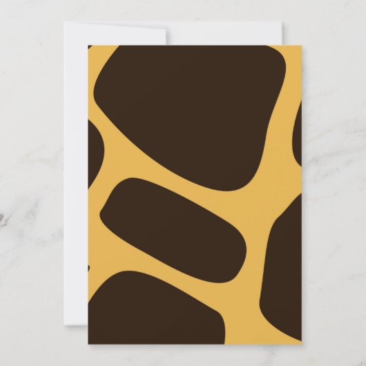 ジャングルサファリベイビーシャワーおお坊ちゃんかわいい 招待状 (裏面)