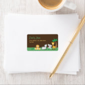 ジャングルサファリベイビーシャワー住所 シール (インサイチュ)