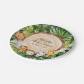 ジャングルサファリベイビーシャワー紙プレート ペーパープレート (アングル)