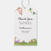 ジャングルサファリベイビーシャワー ギフトタグ (正面)