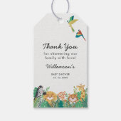 ジャングルサファリベイビーシャワー ギフトタグ (正面)