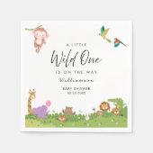 ジャングルサファリベイビーシャワー スタンダードカクテルナプキン (正面)