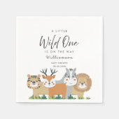 ジャングルサファリベイビーシャワー スタンダードカクテルナプキン (正面)