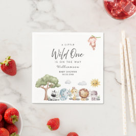 ジャングルサファリベイビーシャワー スタンダードカクテルナプキン