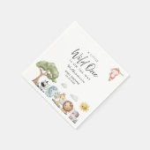 ジャングルサファリベイビーシャワー スタンダードカクテルナプキン (角)