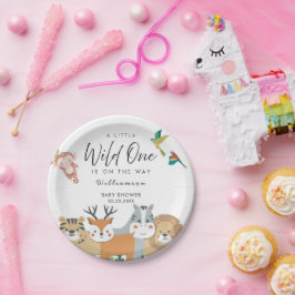 ジャングルサファリベイビーシャワー ペーパープレート
