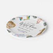 ジャングルサファリベイビーシャワー ペーパープレート (アングル)