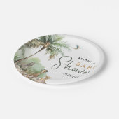 ジャングルサファリベイビーシャワー ペーパープレート (アングル)