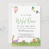 ジャングルサファリベイビーシャワー 招待状 (正面)