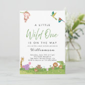 ジャングルサファリベイビーシャワー 招待状 (スタンド正面)