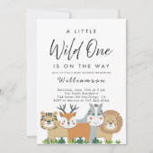 ジャングルサファリベイビーシャワー 招待状 (正面)