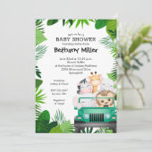 ジャングルサファリベビーシャワー招待状 (スタンド正面)