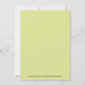 ジャングルサファリベビーシャワー招待状5 x 7サイズ 招待状 (裏面)